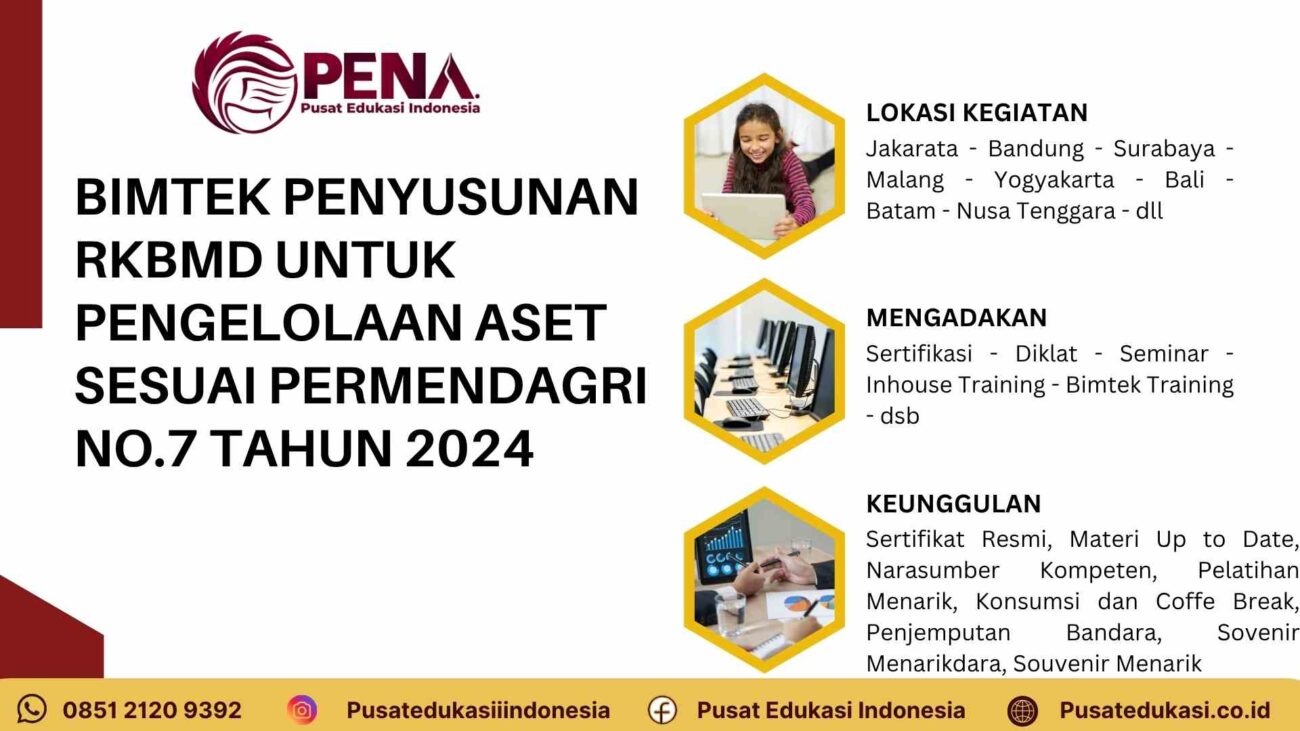 Pelatihan Penyusunan RKBMD untuk Pengelolaan Aset berdasarkan Permendagri No 7 Tahun 2024 Terbaru 2025/2026