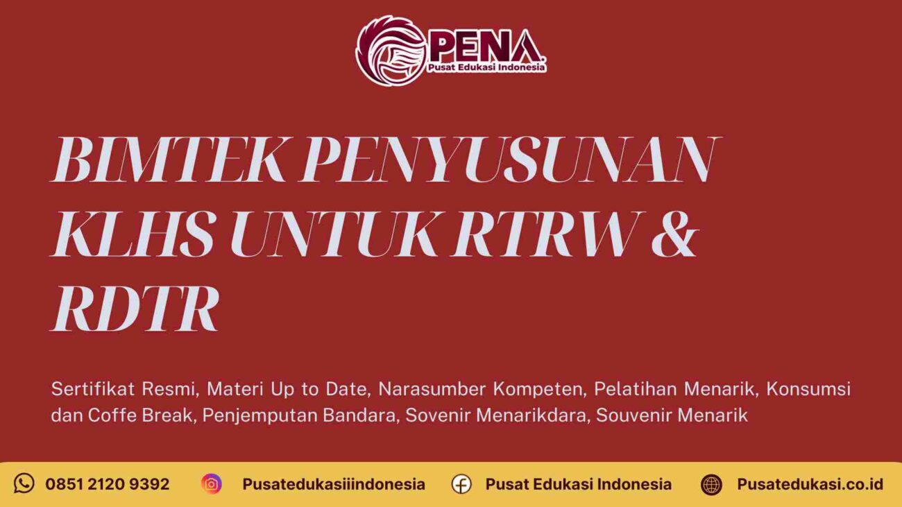 Bimtek Penyusunan KLHS untuk RTRW & RDTR Terintegrasi berbasis Regulasi Terbaru 2025/2026