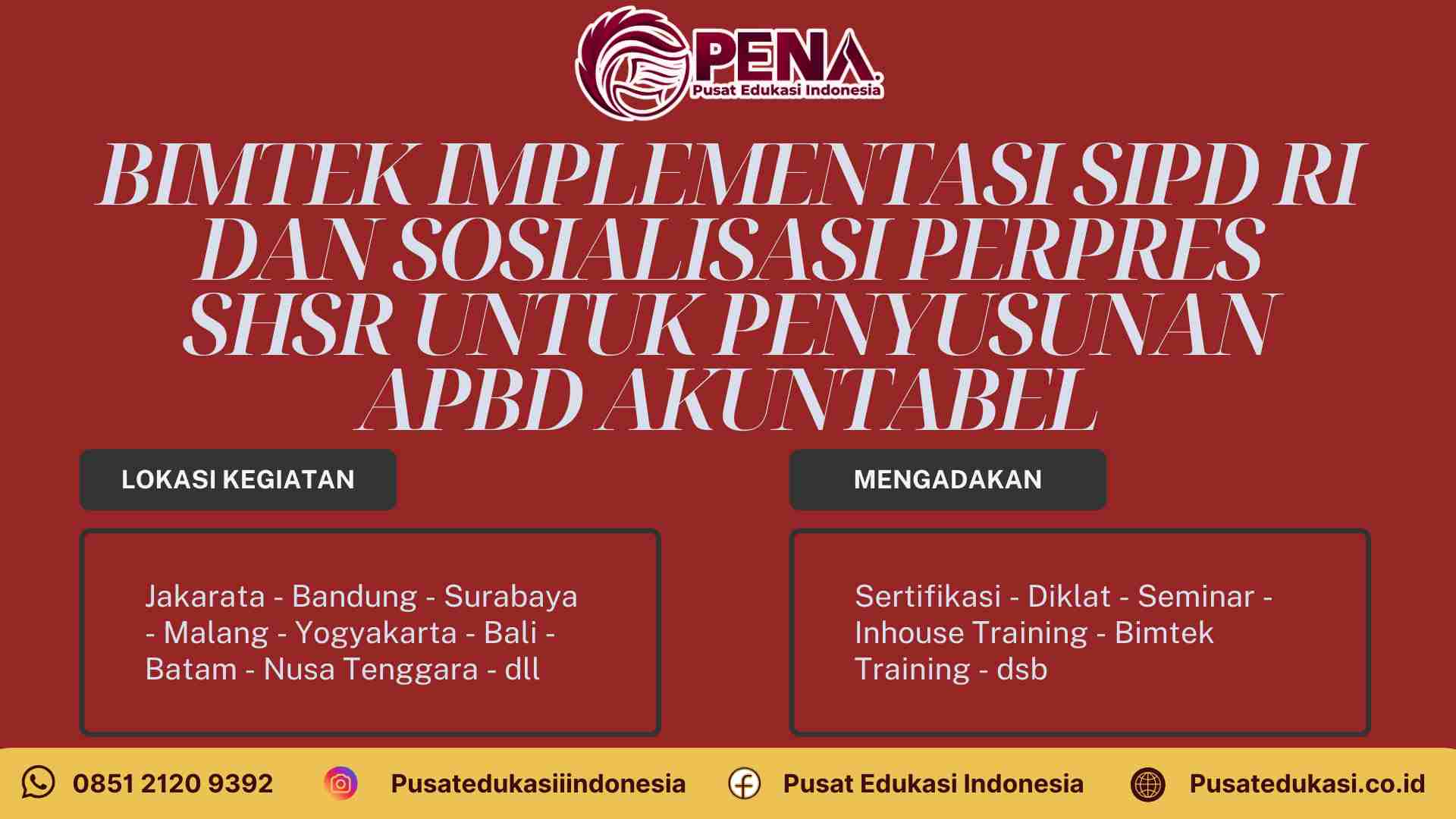 Bimtek Implementasi SIPD RI dan Sosialisasi Perpres SHSR Terbaru untuk Penyusunan APBD Akuntabel 2025/2026