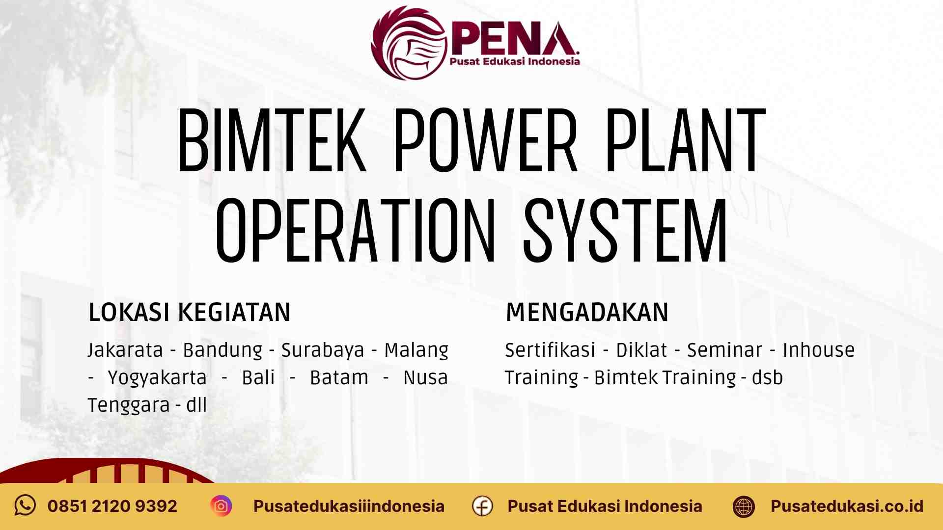 Bimtek Power Plant Operation System Terbaru 2025/2026