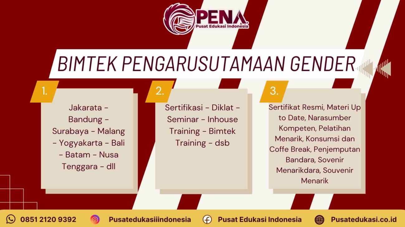 Pelatihan Pengarusutamaan Gender: Strategi untuk Mewujudkan Kesetaraan dan Keadilan Gender Terbaru 2025/2026