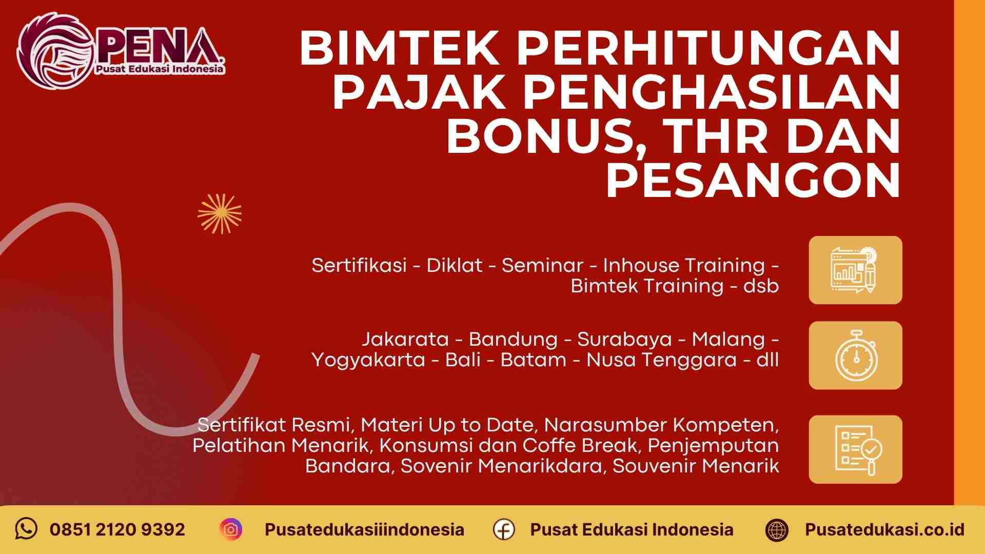 Bimtek Optimalisasi Perhitungan Pajak Penghasilan Bonus, THR, dan Pesangon: Panduan Lengkap untuk Praktisi Pajak dan Pengelola Keuangan Terbarru 2025/2026