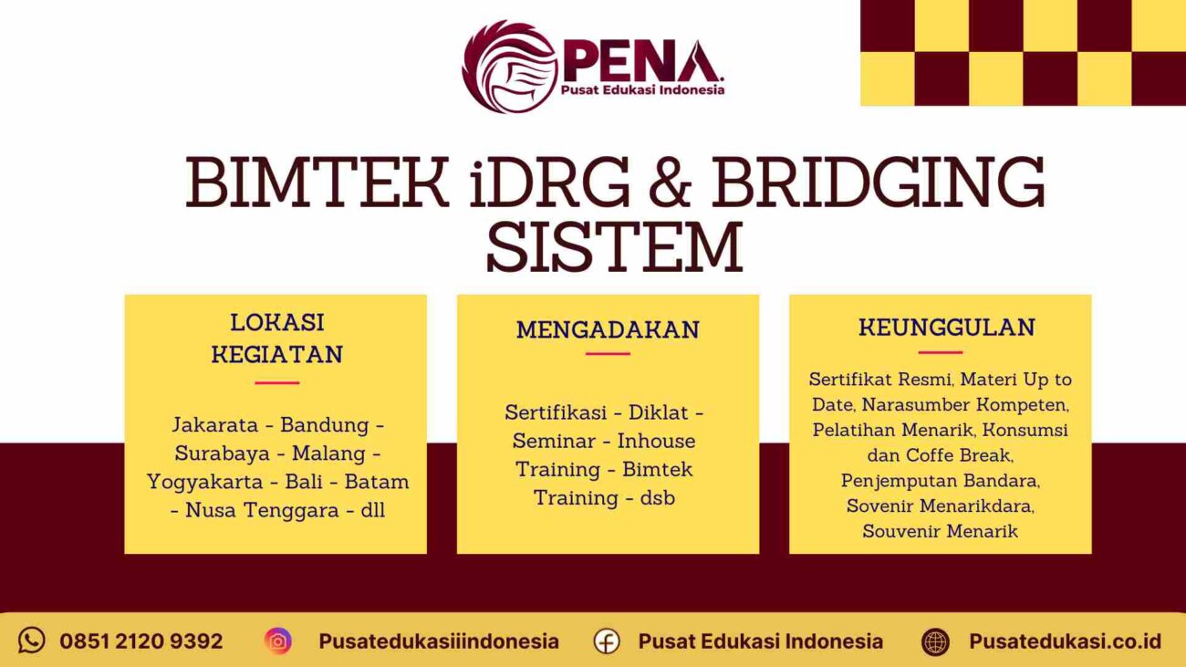 Training iDRG & Bridging Sistem: Strategi Klaim Sukses Tanpa Pending Terbaru 2025/2026