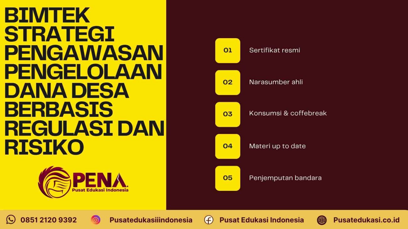 Pelatihan Strategi Pengawasan Dana Desa: Cegah Risiko dan Korupsi Berbasis Regulasi Terkini 2025/2026