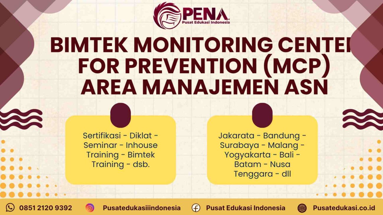 Training MCP Area Manajemen ASN: Penguatan Sistem Merit dan Tata Kelola Kepegawaian Pemda Terbaru 2025/2026