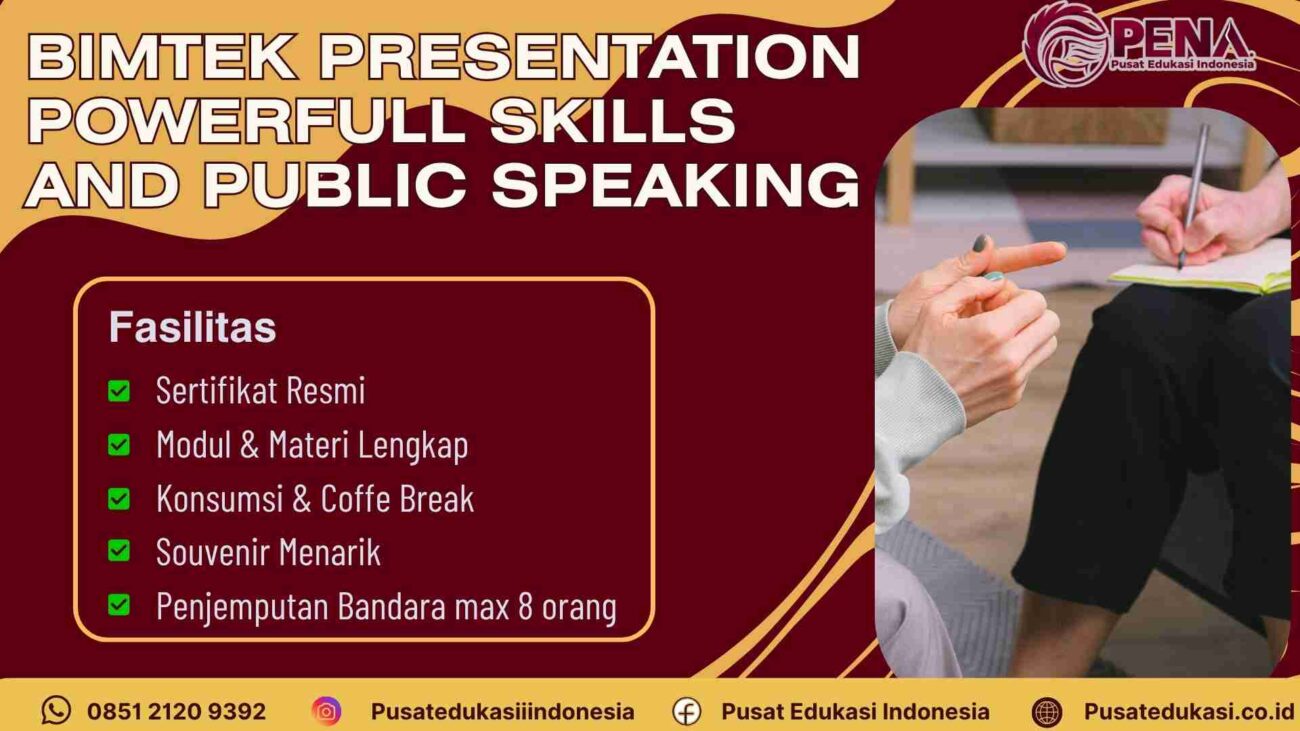 Pelatihan Presentation Skills and Public Speaking Efektif Terbaru 2025/2026