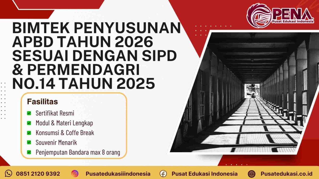 Bimtek Pelatihan Penyusunan APBD Tahun 2026 sesuai SIPD dan Permendagri No 14 Tahun 2025 Terbaru