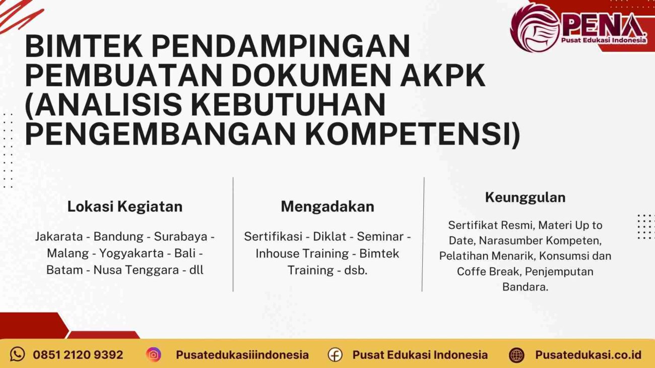 Pelatihan AKPK: Panduan Lengkap Membuat Dokumen Analisis Kebutuhan Pengembangan Kompetensi Terbaru 2025/2026
